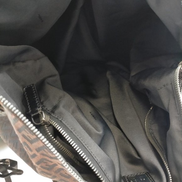 Fendi Shoulder Bag Brown Canvas TRAVEL BAG DIAPER BAG - Picture 8 of 14